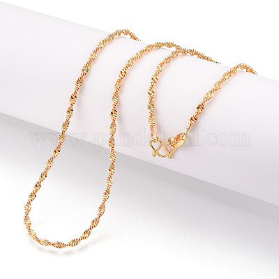 Латунные ожерелья-змеиные цепочки NJEW-N054-09G-1