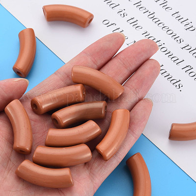 Непрозрачные акриловые бусины MACR-S372-001B-16-1439-1