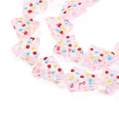 Стеклянные бусины ручной работы LAMP-F032-08H-1