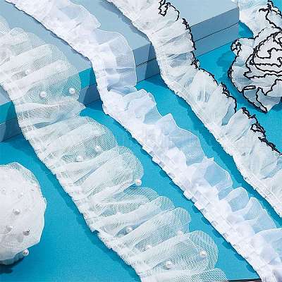 3 стиль полиэстер плиссированная атласная плиссированная кружевная лента&nbsp;OCOR-PH0006-60-1