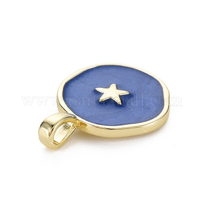 Латунь эмаль подвески KK-Q283-057E-NR-1