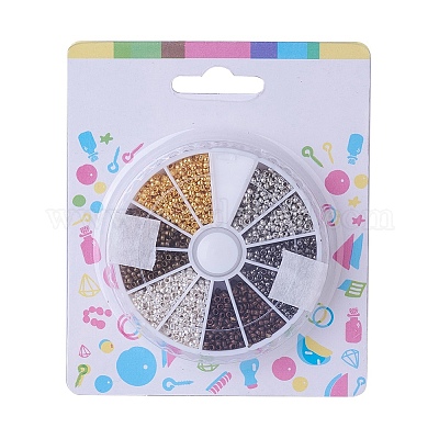 Зажимные бусины из латуни KK-JP0010-02-1