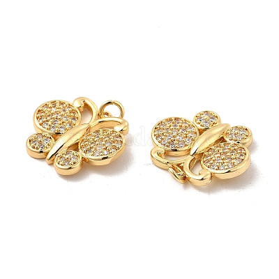 Латунные микро проложить кубического циркония подвески KK-H441-21G-1