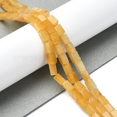 Естественный желтый авантюрин бисер нитей G-C135-F01-01-1