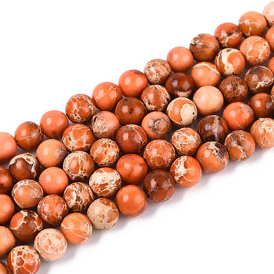 Натуральные имперские нитки из яшмы G-A175B-4mm-07-01-1