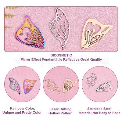 12 шт. 2 стиля ионного покрытия (IP) 201 подвески из нержавеющей стали STAS-DC0001-78-1