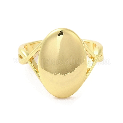 Anello in ottone con placcatura a cremagliera&nbsp;RJEW-C072-19G-1