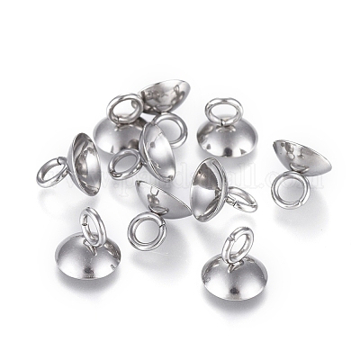 202 нержавеющая сталь бусины колпачок подвеска дужка STAS-L198-05B-1