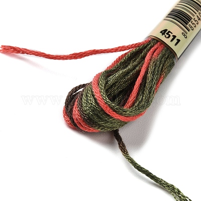 10 моток двухслойной полиэфирной нити для вышивания OCOR-K006-A12-1