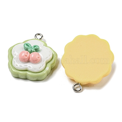 Подвески из непрозрачной смолы RESI-E054-02P-1