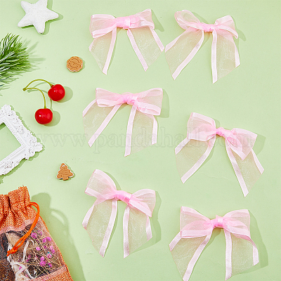 Бант из упаковочной ленты из полиэстера AJEW-WH0270-204A-1