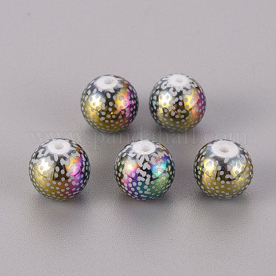 Гальванические стеклянные бусины EGLA-Q123-009E-1