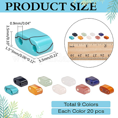 180шт 9 стиля натуральных и синтетических бусин из смешанных драгоценных камней G-ME0001-21-1