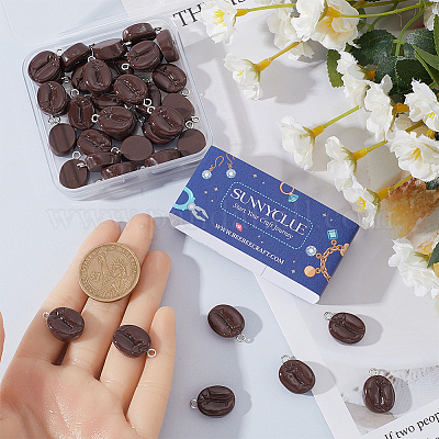 40 шт. подвески из искусственной пищевой смолы RESI-SC0003-45-1