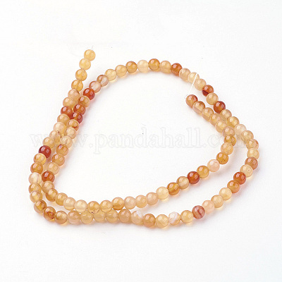 Природного сердолика нитей бисера&nbsp;G-G735-64-4mm-1