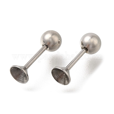 304 нержавеющая сталь беруши калибры EJEW-M019-04P-1