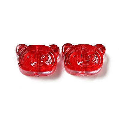 Спрей окрашены прозрачные стеклянные бусины GLAA-F119-04-1