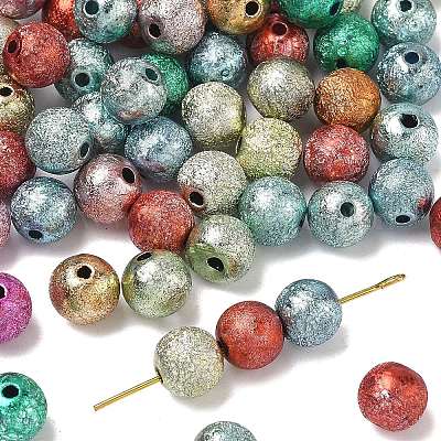 Лакированные бусины из акрила &nbsp;ACRP-Q018-8mm-M-1