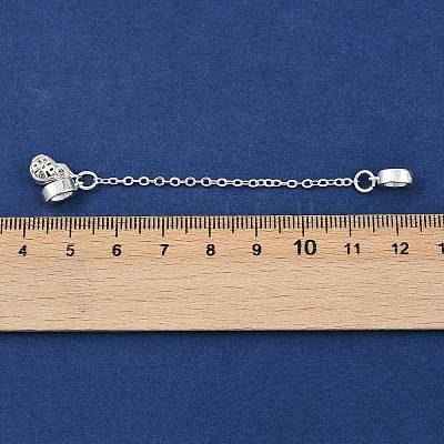 Латунные паве прозрачные кубические цирконии европейские защитные цепи с подвесками KK-L236-15D-S-1