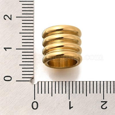 Европейские бусины из нержавеющей стали 304 STAS-G350-38G-1