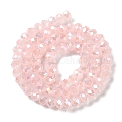 Запекание гальванических нитей стеклянных бусин DGLA-A039-J10mm-B14-1