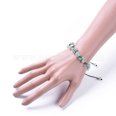 Регулируемые нейлоновые шнур плетеный браслеты из бисера BJEW-JB04602-1