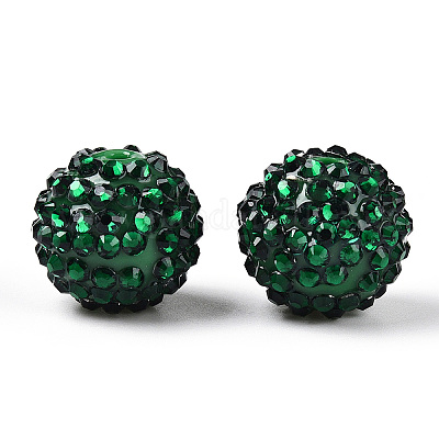 Прозрачная смола горный хрусталь постепенные бусы RESI-S314-18x20-03-1