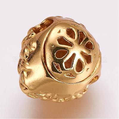 Латунные микро проложить кубического циркония бусы ZIRC-G099-19G-1