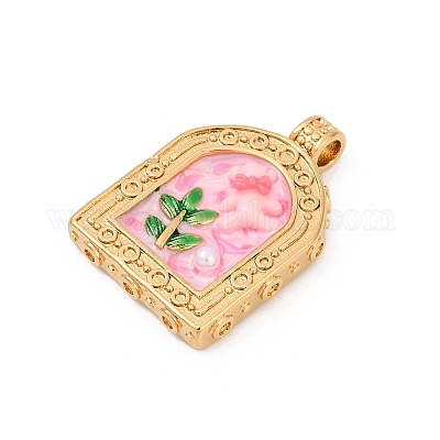 Подвески из нержавеющей стали 304 с эмалью STAS-C121-08C-G-1