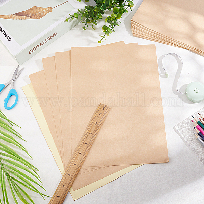 Самоклеящиеся наклейки из крафт-бумаги формата А4 STIC-WH0002-026-1