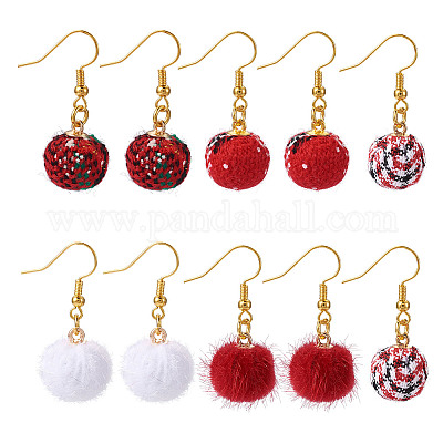 Boucles D'oreilles Pendantes Pull De Noël - Neuves Avec étiquettes - Rouge Et Fun !
