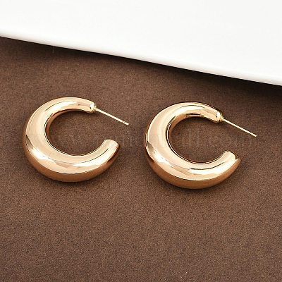 Латунь серьги EJEW-H168-14B-G-1