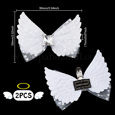 2 шт. полиэстеровые пряжки для обуви AJEW-GA0008-86A-1