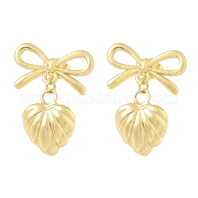 Латунные болтающиеся серьги&nbsp;LS-EJEW-Z119-01G-1