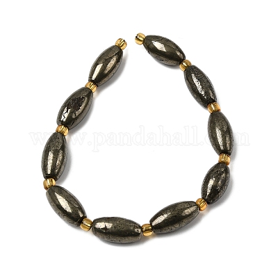 Природного пирита бисер нитей&nbsp;G-Z131-A01-02-1