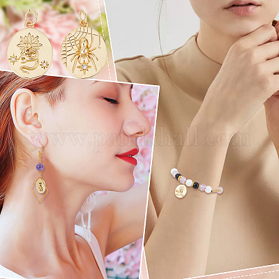 10 шт. 2 подвески из латуни с покрытием из кубического циркония KK-BBC0004-60-1