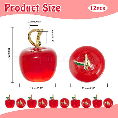 12шт подвески ручной работы лэмпворк LAMP-CA0001-13B-1