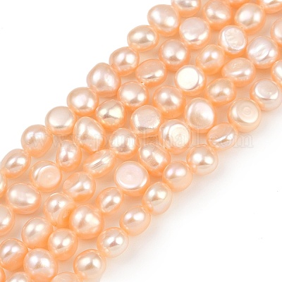 Нити из натурального культивированного пресноводного жемчуга PEAR-P064-19G-12C-1