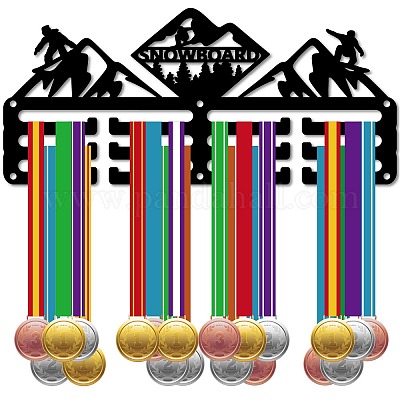 Спортивная тема железная вешалка для медалей настенная стойка для дисплея ODIS-WH0055-165-1