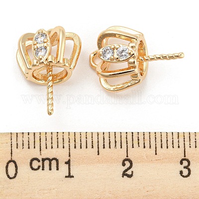 Латунные колышки для чашек из микрокубического циркония KK-Q789-22G-1