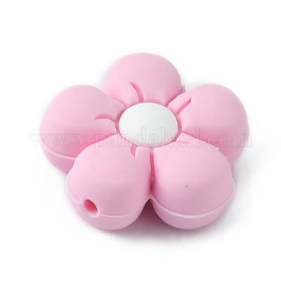 Силиконовые бусины SIL-WH0001-49F-1