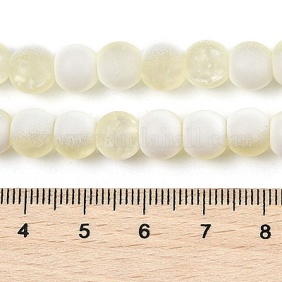 Матовое стекло треск бисер нитей GLAA-U001-6mm-M11-1