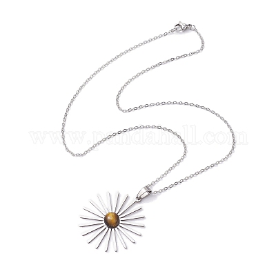 Ожерелья из нержавеющей стали NJEW-JN04834-1