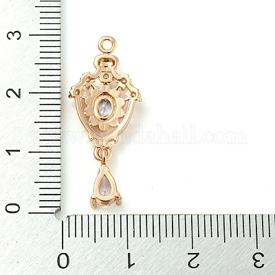 Золотые латунные микро проложить кубического циркония подвески KK-K350-02G-01-1