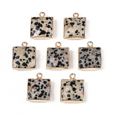 Граненые подвески из натуральной далматинской яшмы G-T139-95B-1