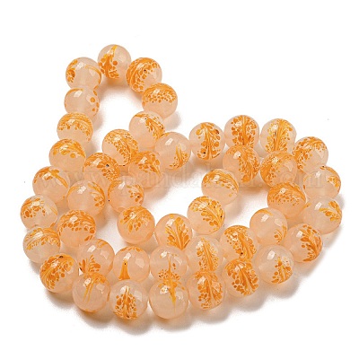 Бусы лэмпворк ручной работы LAMP-L079-05B-1