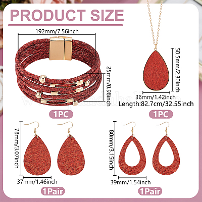 Комплект из ожерелий SJEW-WH0008-13G-1