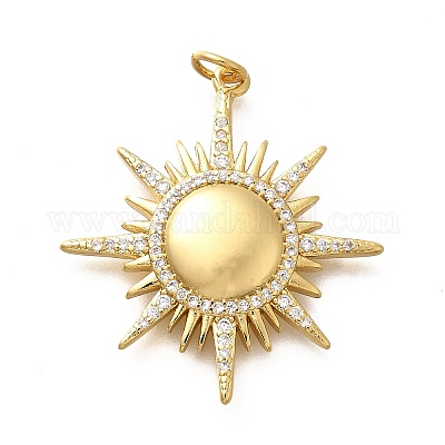 Латунные микро проложить кубического циркония подвески KK-Q043-25G-1