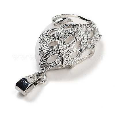 Подвески-капли из натурального белого нефрита G-G112-03P-01-1