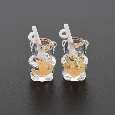 Подвески из прозрачной смолы RESI-T052-04G-1